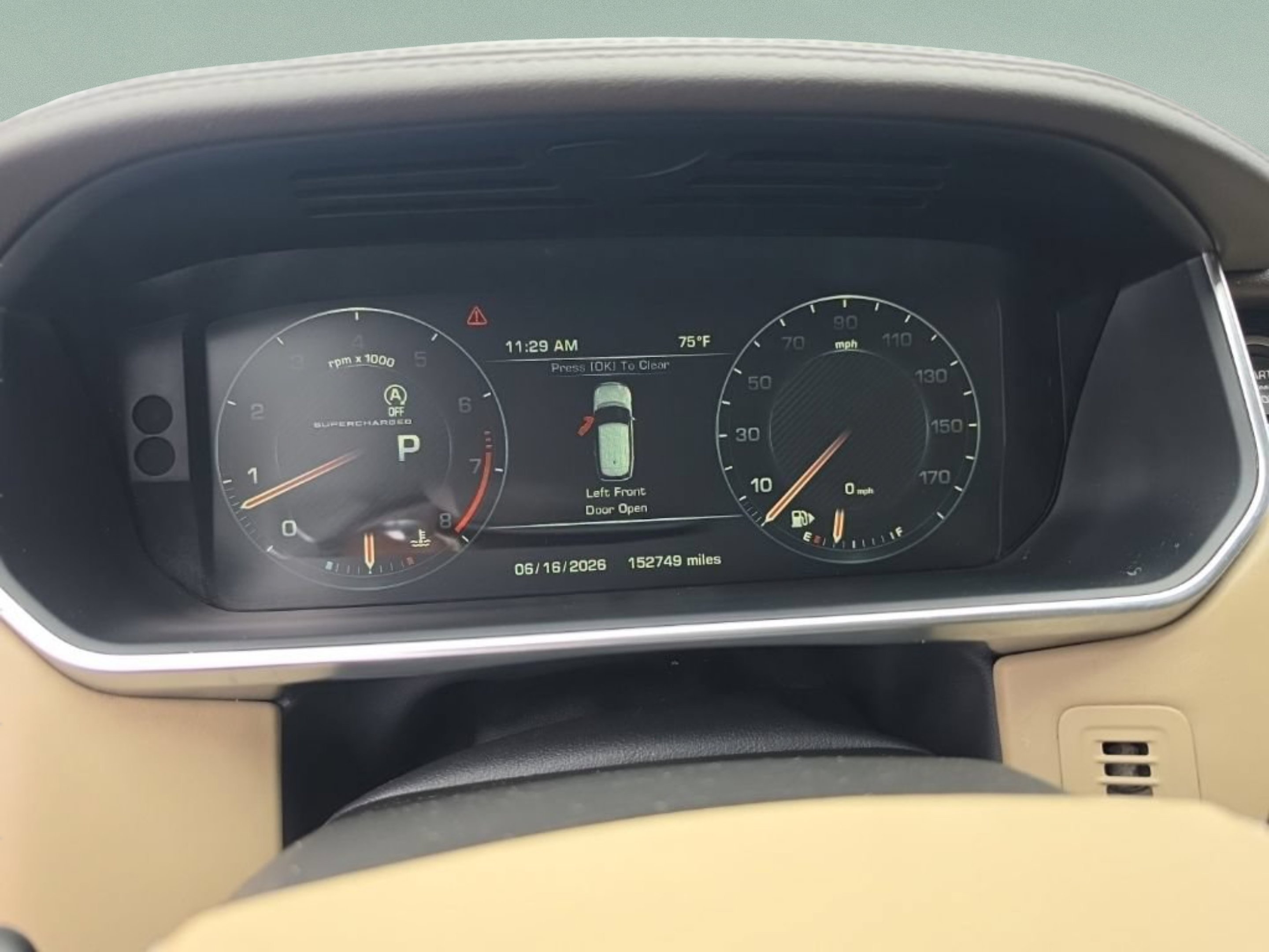 Used 2015 Santorini Black Metallic Land Rover Supercharged image 15