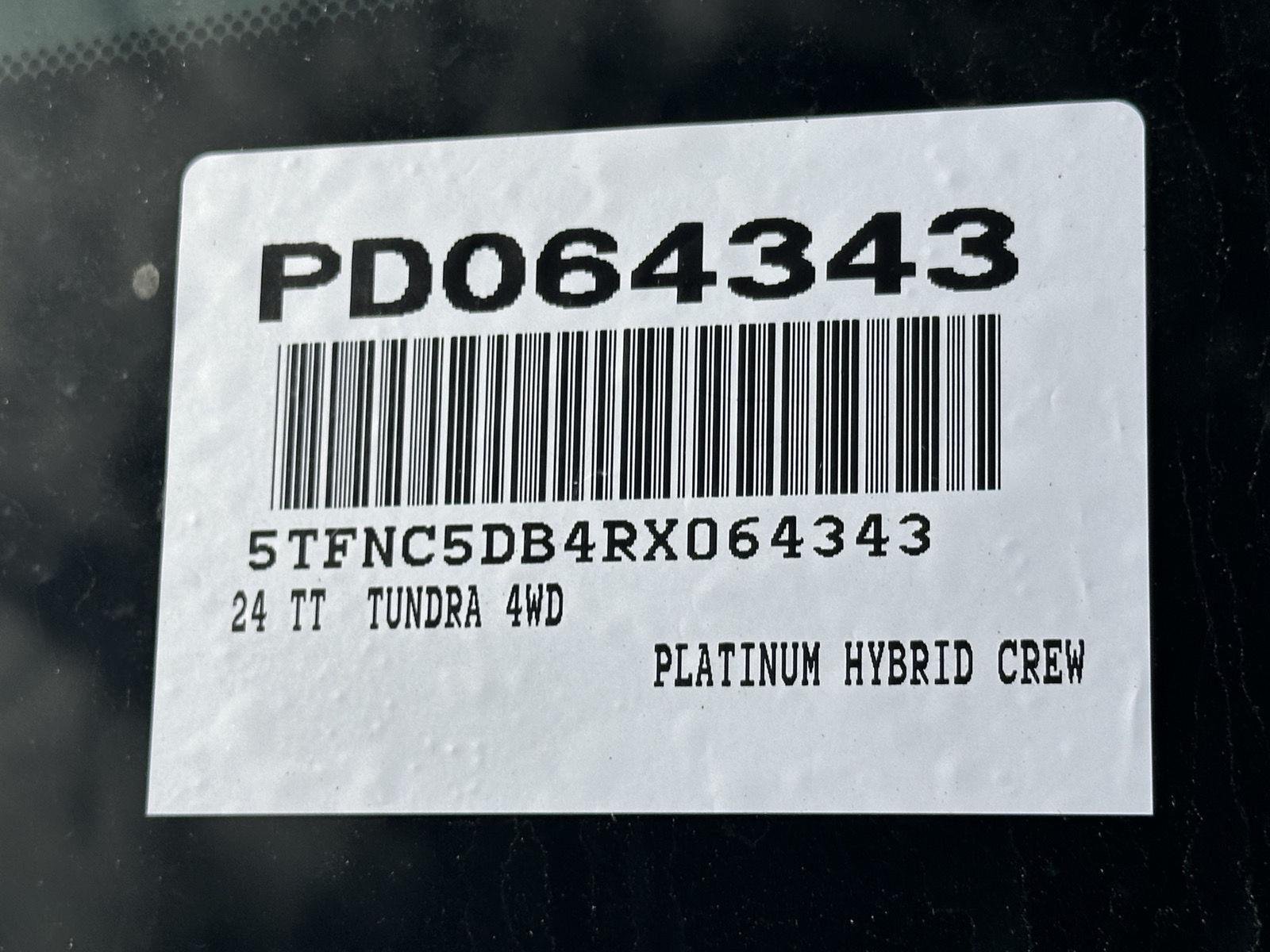 Used 2024 Magnetic Gray Metallic Toyota Platinum Hybrid image 15