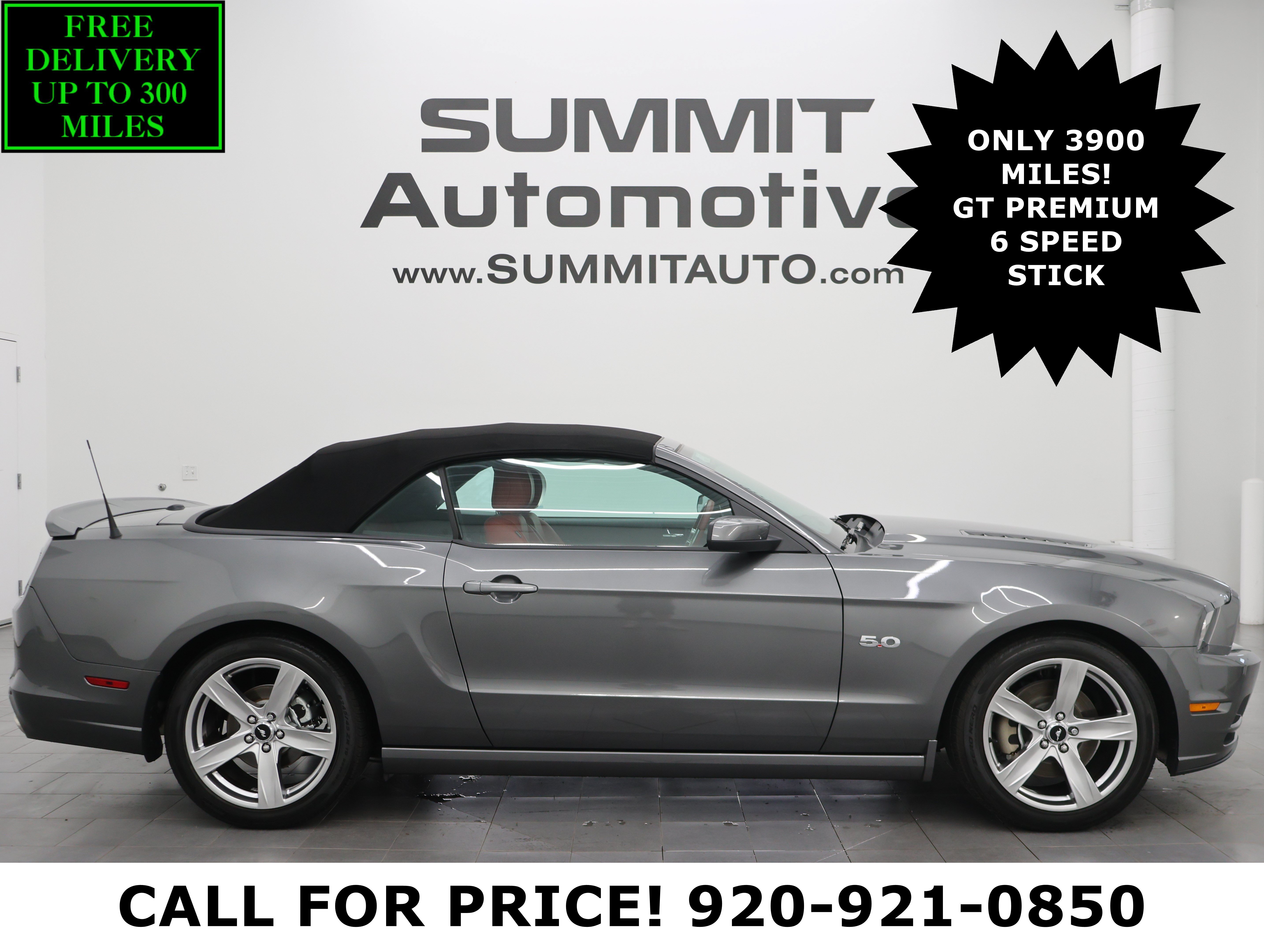 Used 2014 Sterling Gray Metallic Ford GT Premium Convertible: GT PREMIUM-CONVERTIBLE-6 SPEED STICK-HEATED LEATHER-LOW MILES image 1