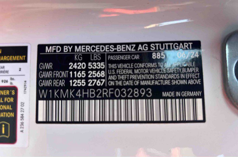 Certified Used 2024 MANUFAKTUR Moonlight White Metallic Mercedes-Benz CLE 300 image 2