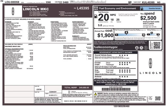 Used 2019 Black Lincoln Reserve image 5