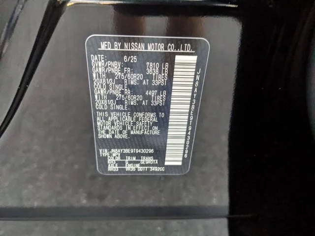 New 2026 Super Black Nissan SL image 23