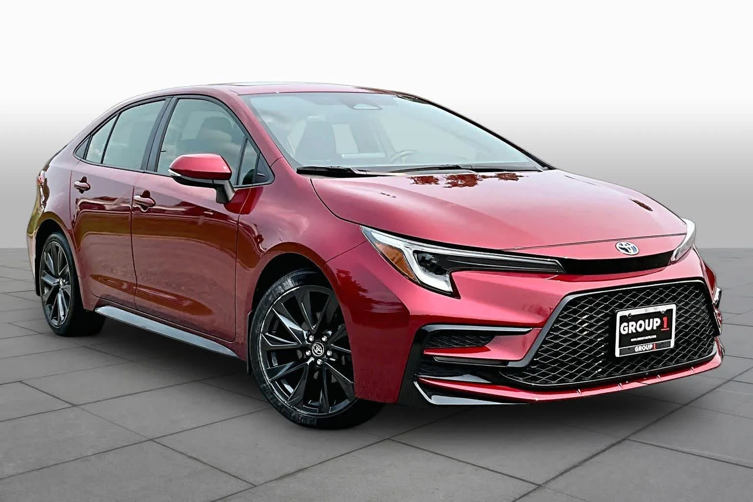 Used 2024 Ruby Flare Pearl Toyota Hybrid SE image 3