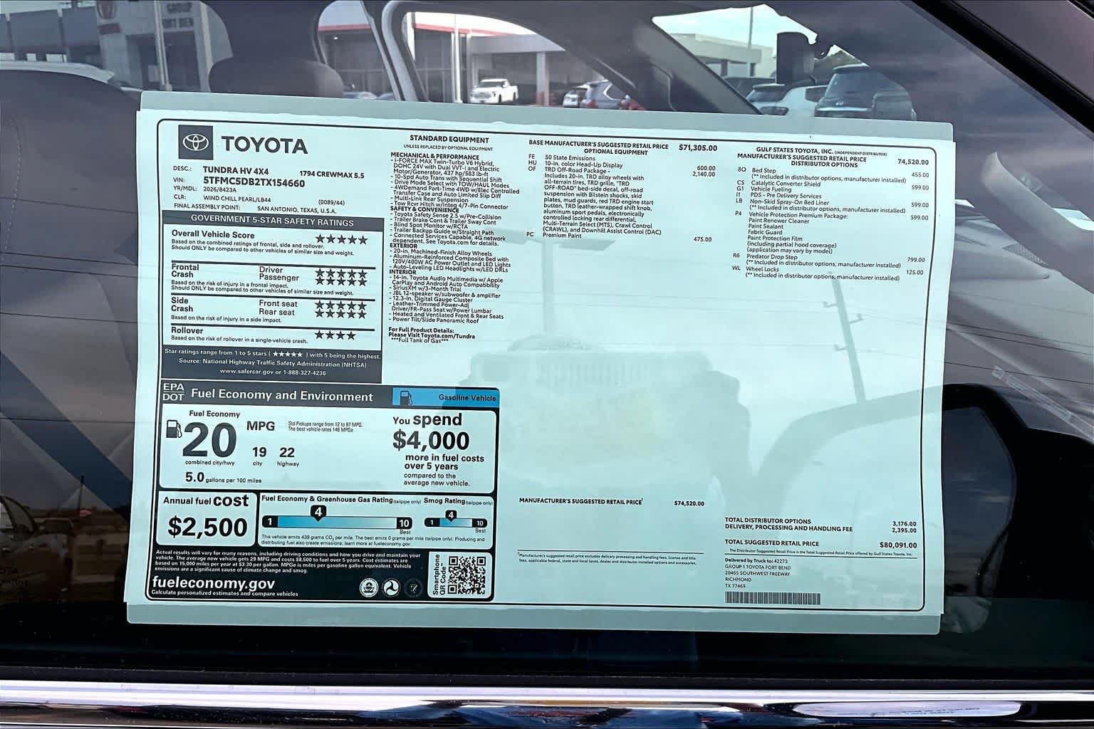 New 2026 Wind Chill Pearl Toyota 1794 Edition i-FORCE MAX image 22
