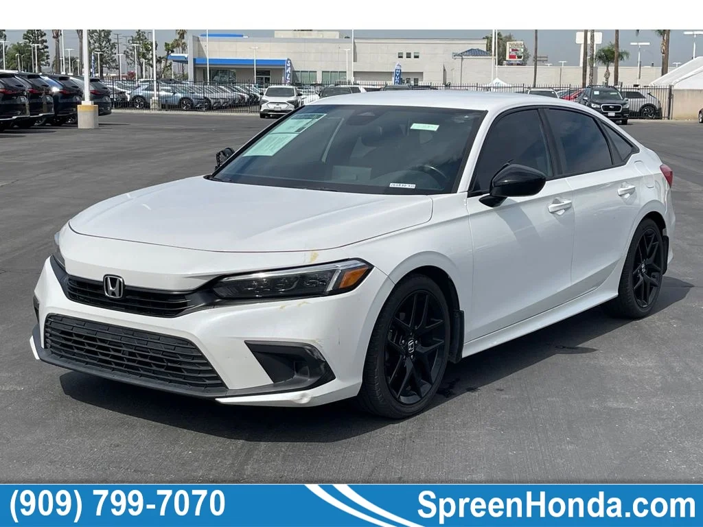 Used 2022 Platinum White Pearl Honda Sport image 1