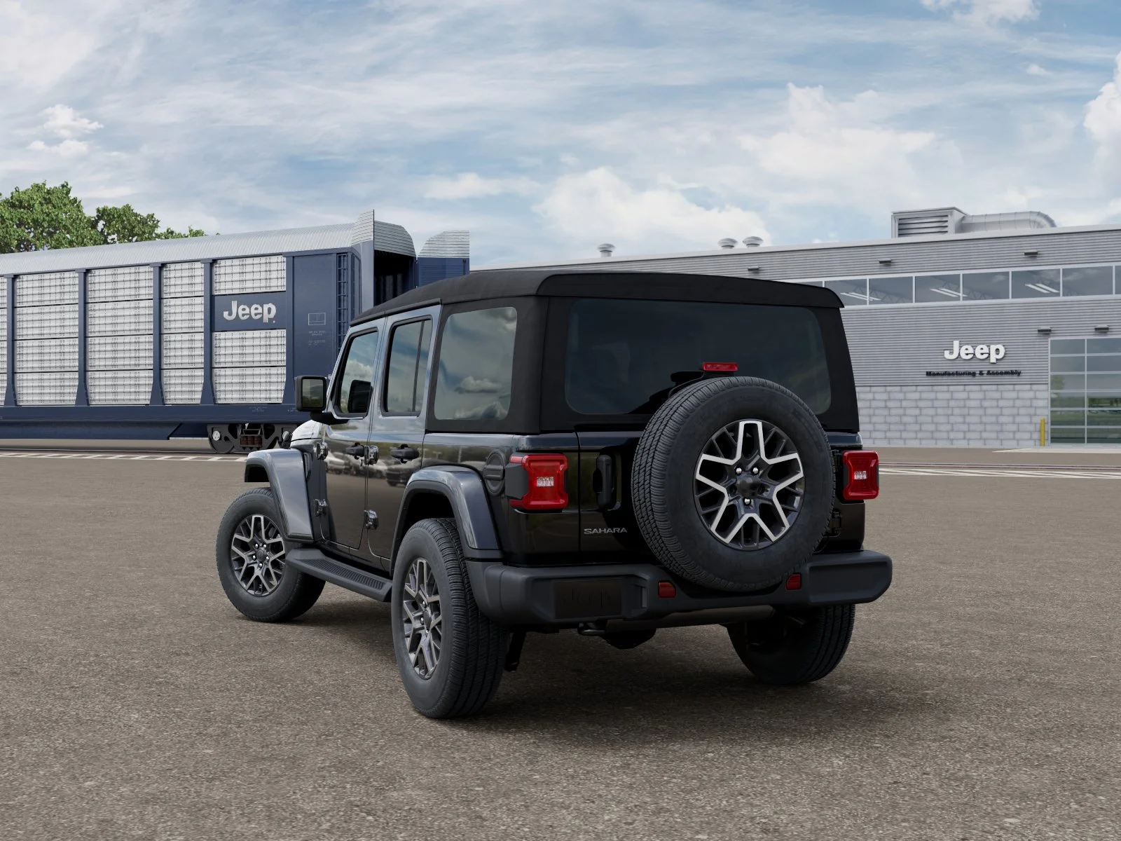 New 2027 Black Clearcoat Jeep Sahara image 3