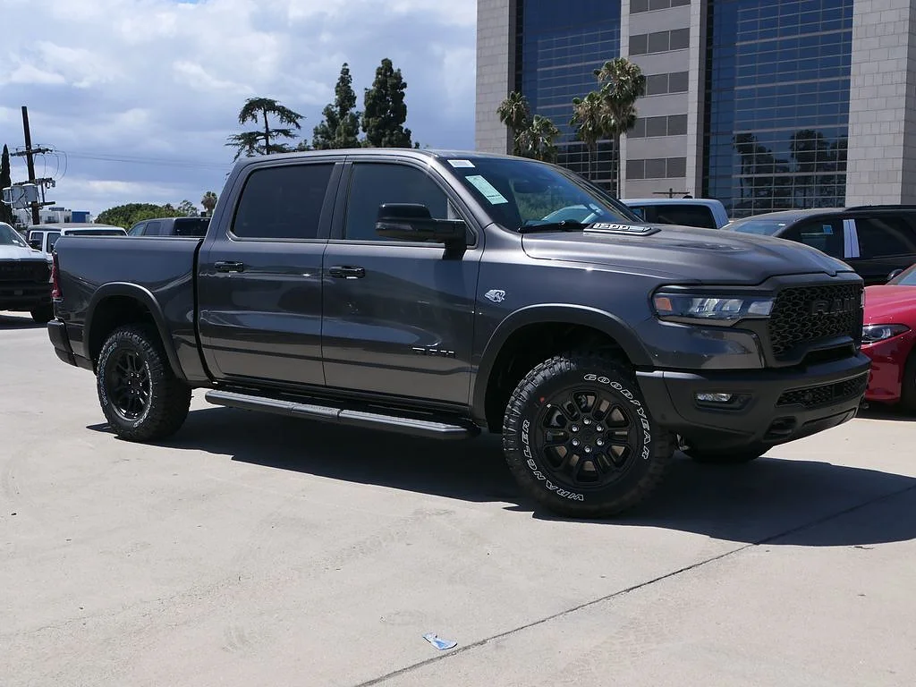 New 2026 Granite Crystal Metallic Clear Coat RAM Rebel Crew Cab 4x4 5
