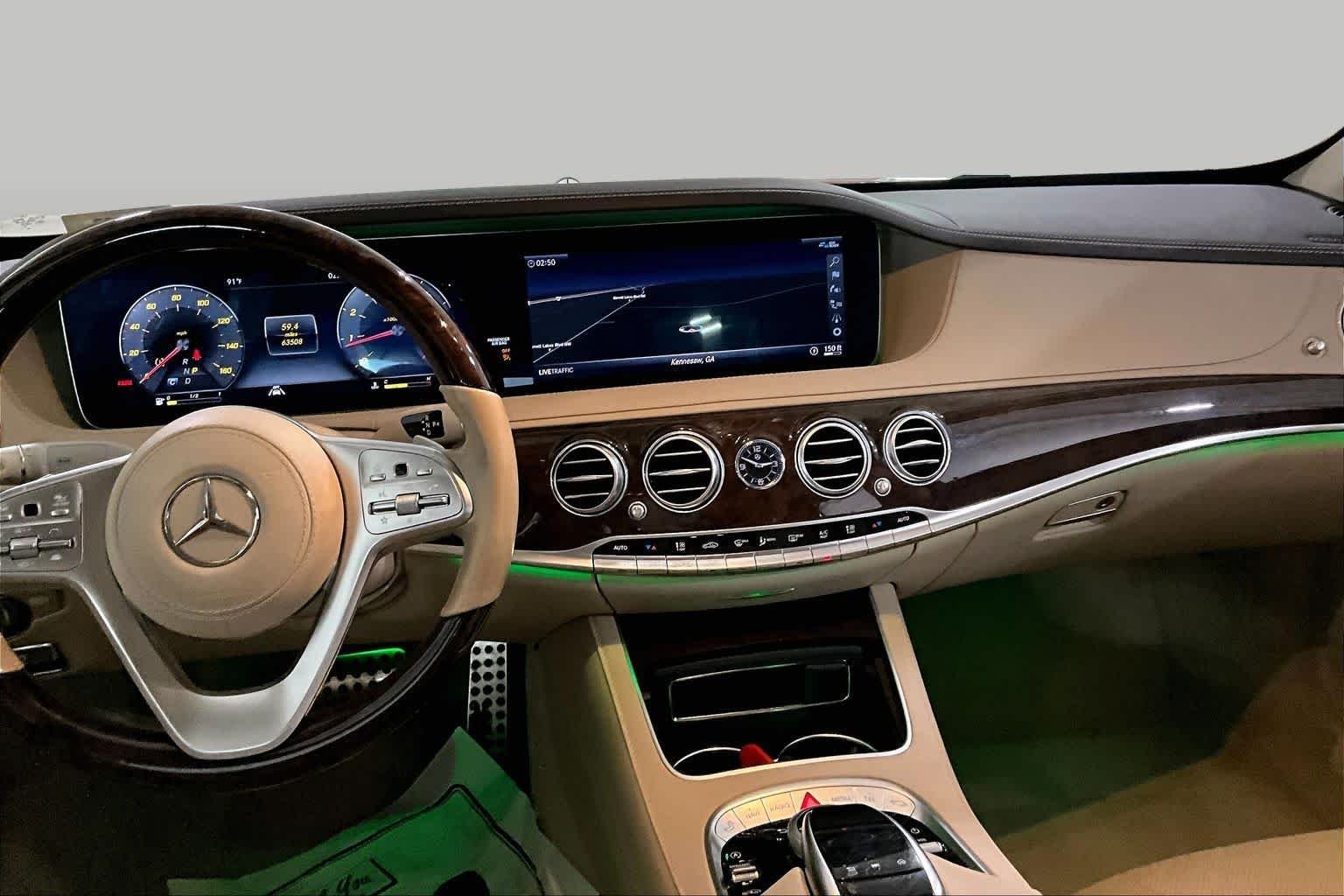 Used 2020 Emerald Green Metallic Mercedes-Benz S 450 image 7