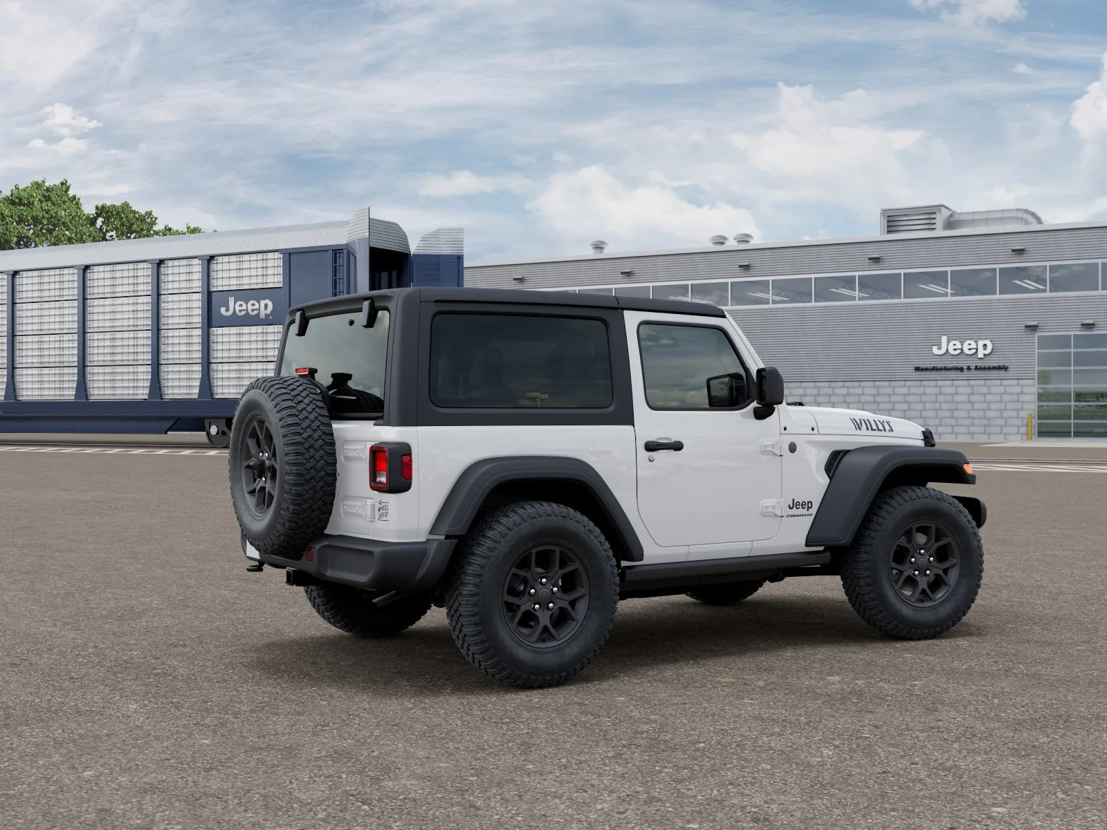 New 2026 Bright White Clear-Coat Exterior Paint Jeep Willys image 4
