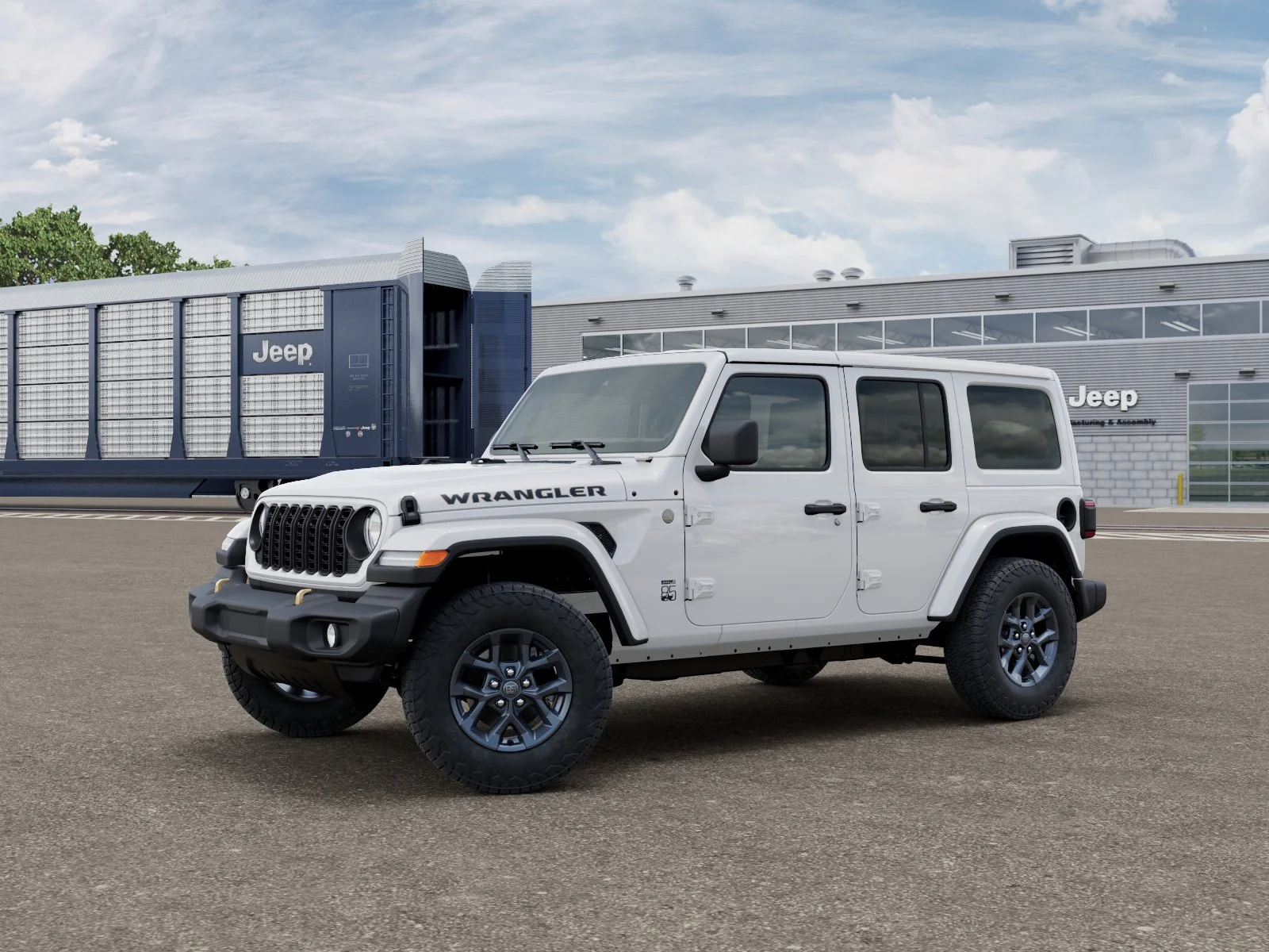 New 2026 Bright White Clear-Coat Exterior Paint Jeep 85th Anniversary Edition image 23