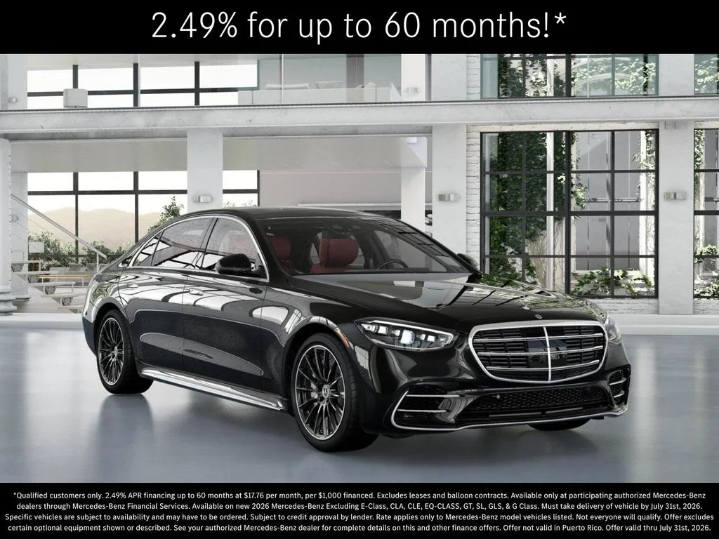 New 2026 Obsidian Black Metallic Mercedes-Benz S 580 image 10