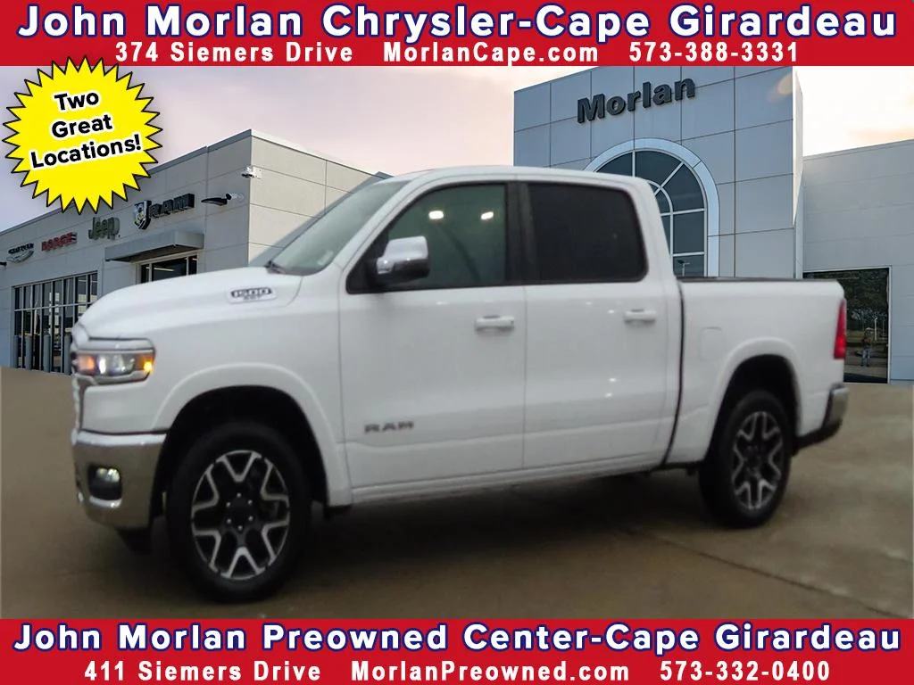 Certified Used 2025 Ivory Tri-Coat Pearl (pwd) RAM Laramie image 1