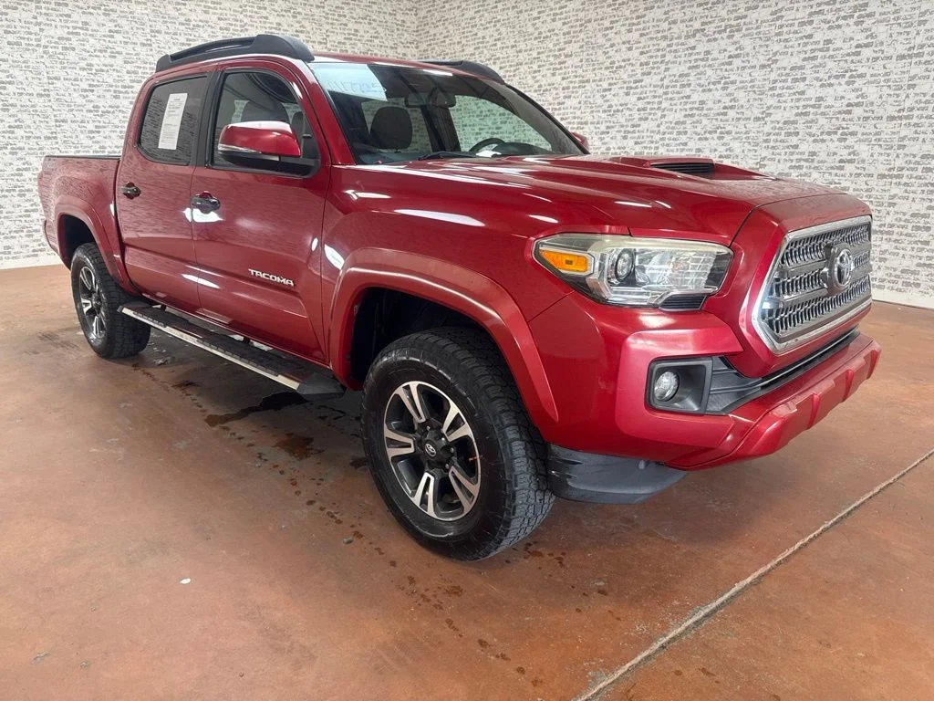 Used 2017 Barcelona Red Metallic Toyota TRD Sport image 1