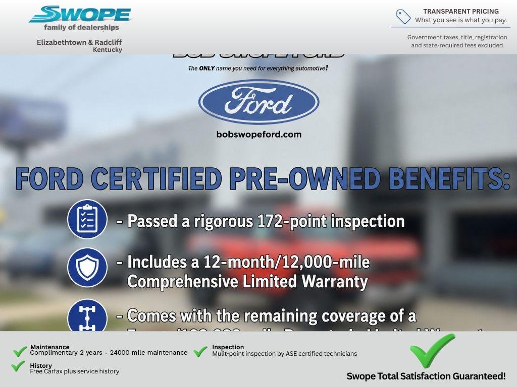Used 2024 Hot Pepper Red Metallic Tinted Clearcoat Ford XLT image 2