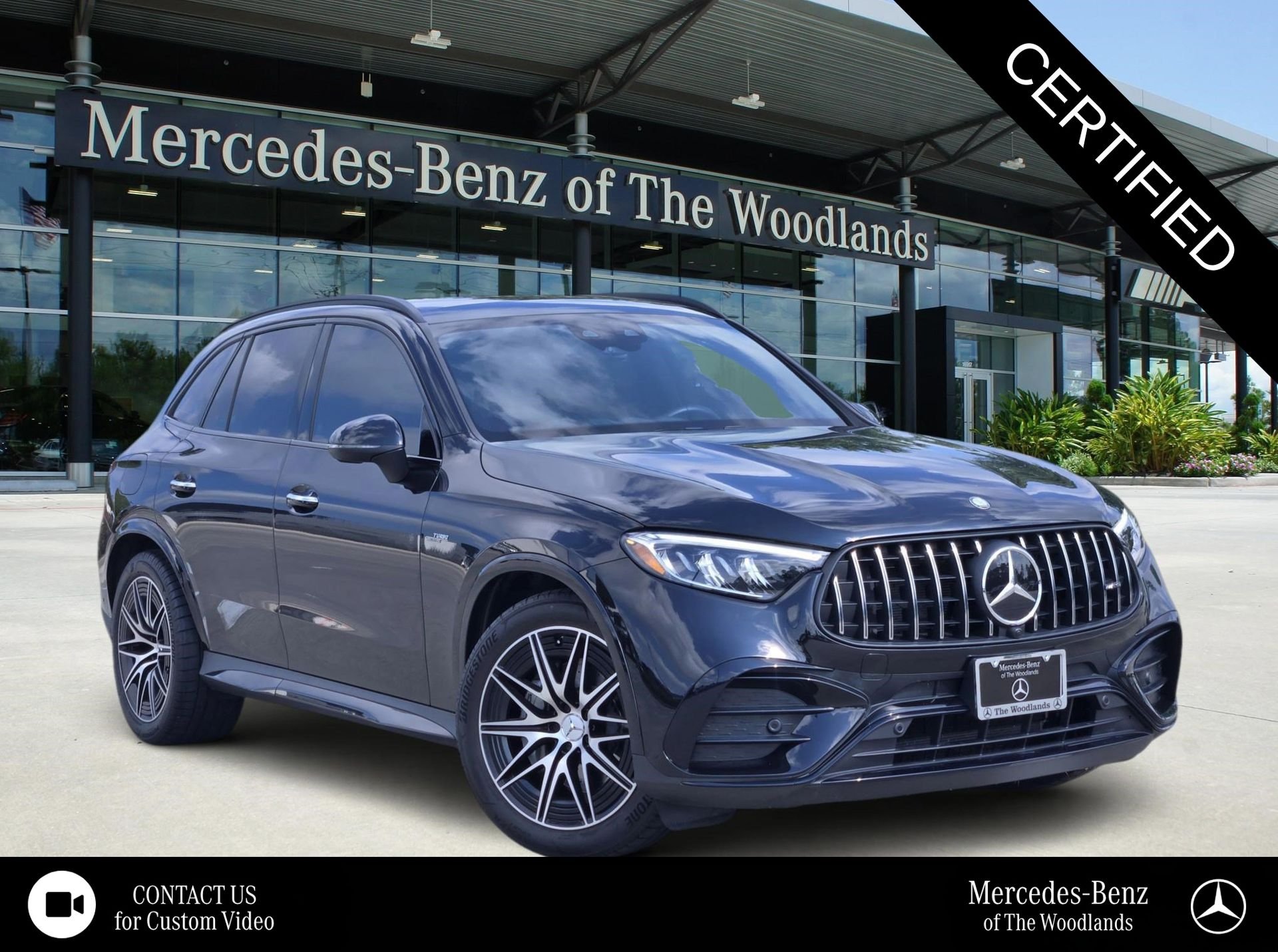 Certified Used 2024 Obsidian Black Metallic Mercedes-Benz GLC 43 AMG® image 1