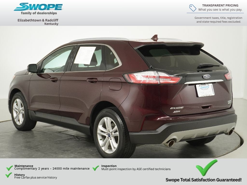 Used 2020 Burgundy Velvet Metallic Tinted Clearcoat Ford SEL image 5