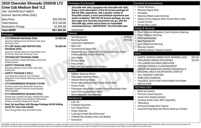 Used 2020 White Chevrolet LTZ image 37