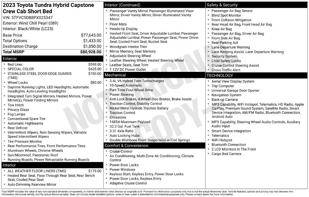 Used 2023 Beige Toyota Capstone image 2