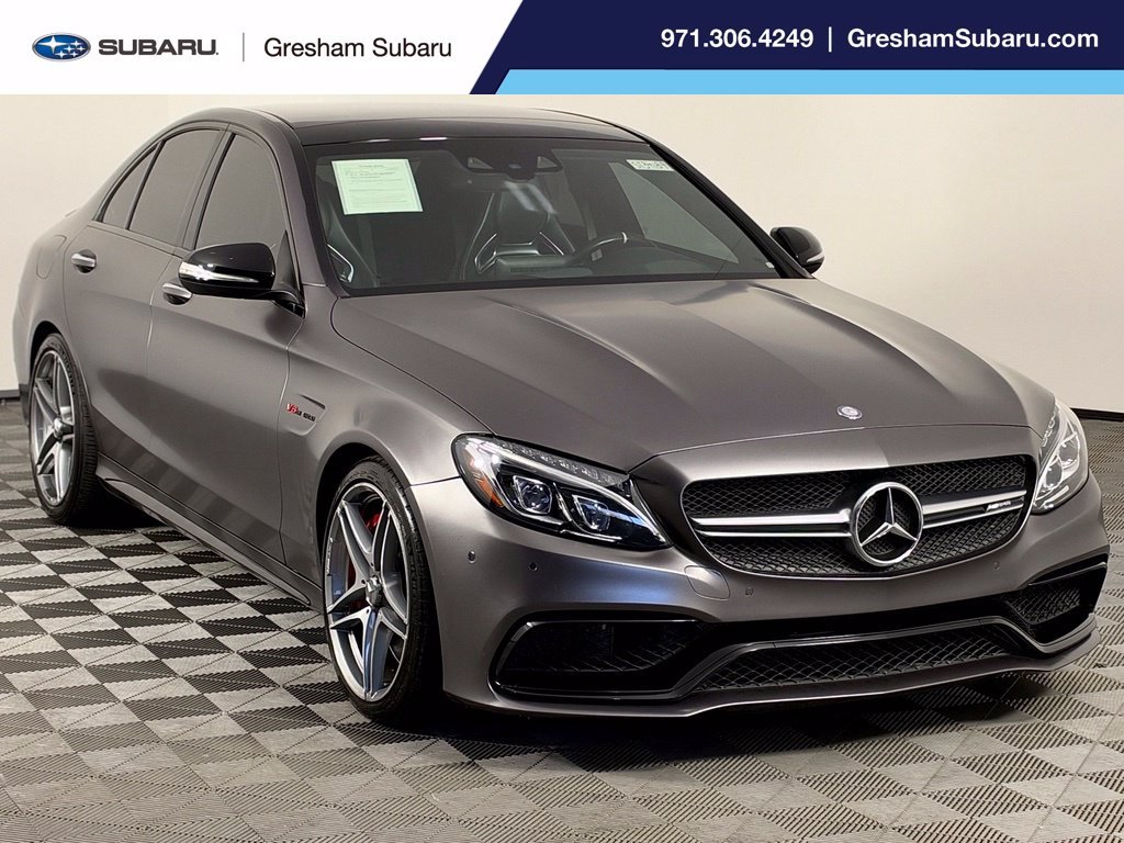 Used 2015 Steel Gray Metallic Mercedes-Benz C 63 S AMG® image 1