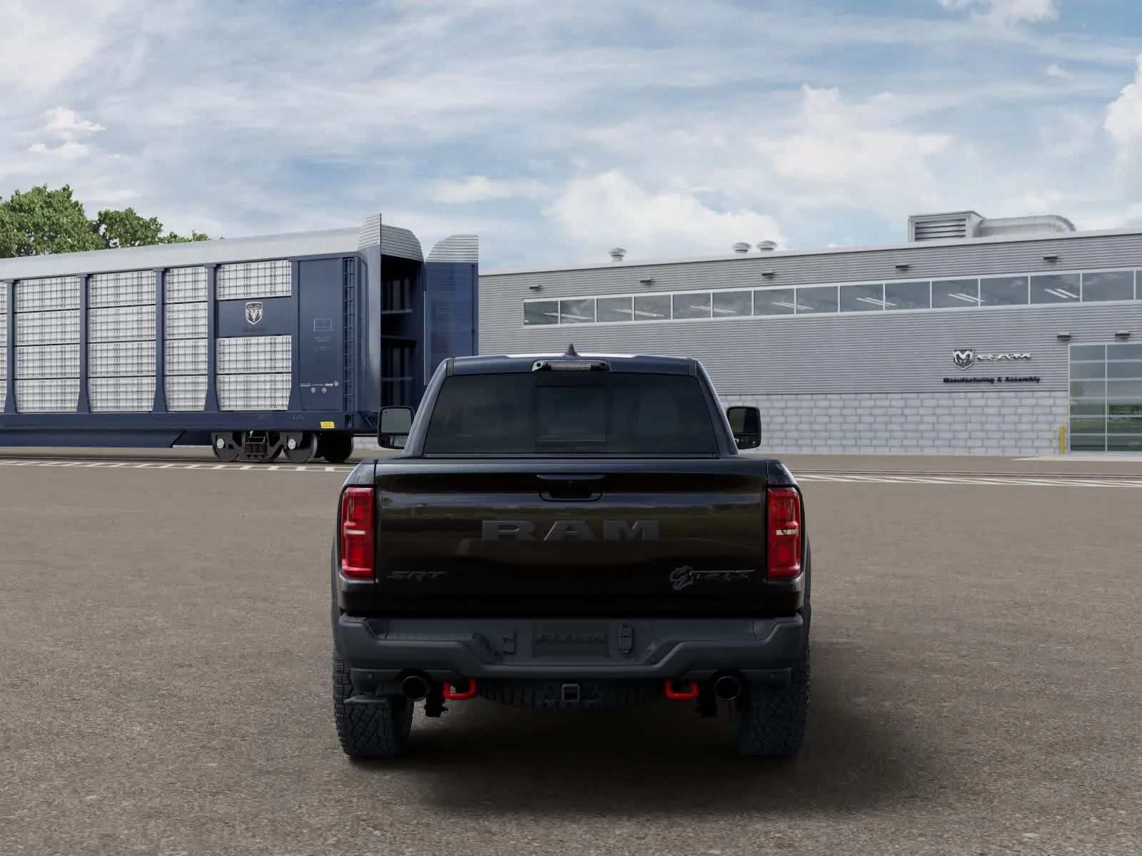 New 2027 Diamond Black Crystal Pearl-Coat Exterior Paint RAM TRX SRT image 7