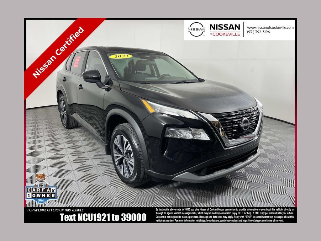 Certified Used 2023 Black Nissan SV image 1