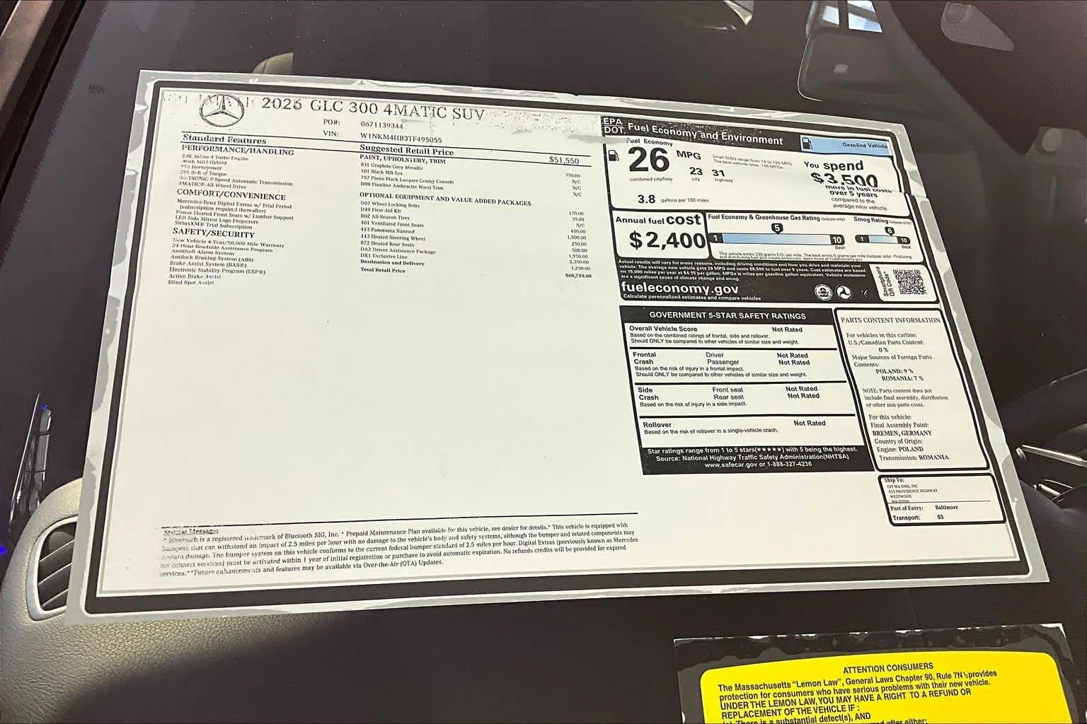 New 2026 Graphite Grey Metallic Mercedes-Benz GLC 300 image 18