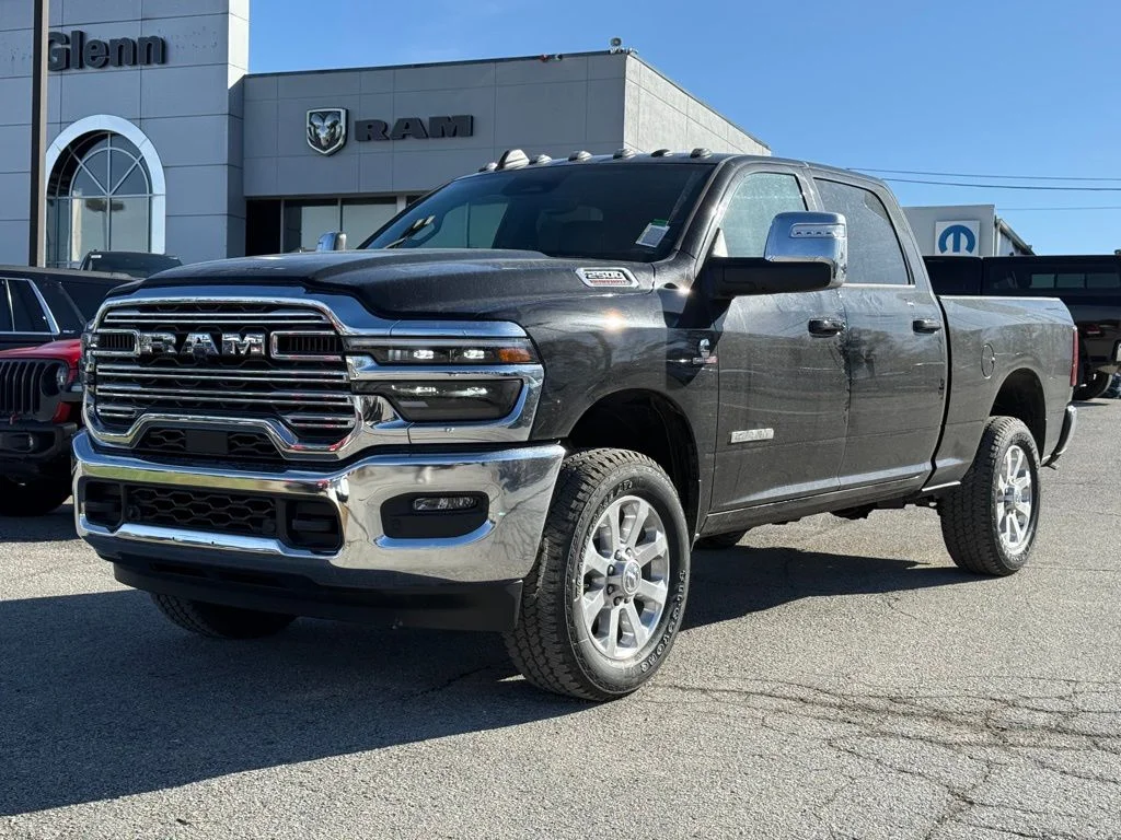 New 2026 Diamond Black Crystal Pearl-Coat Exterior Paint RAM Laramie image 2