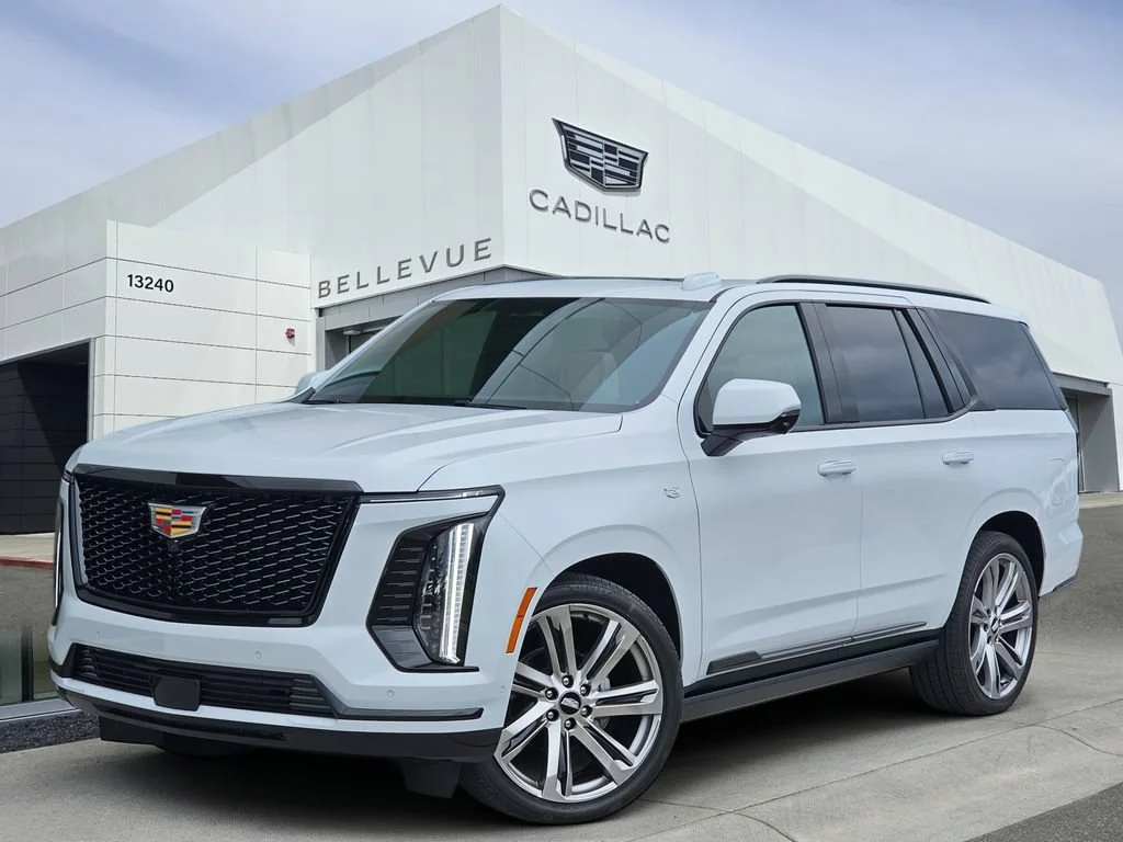 New 2026 Vibrant White Tricoat Cadillac Sport image 1