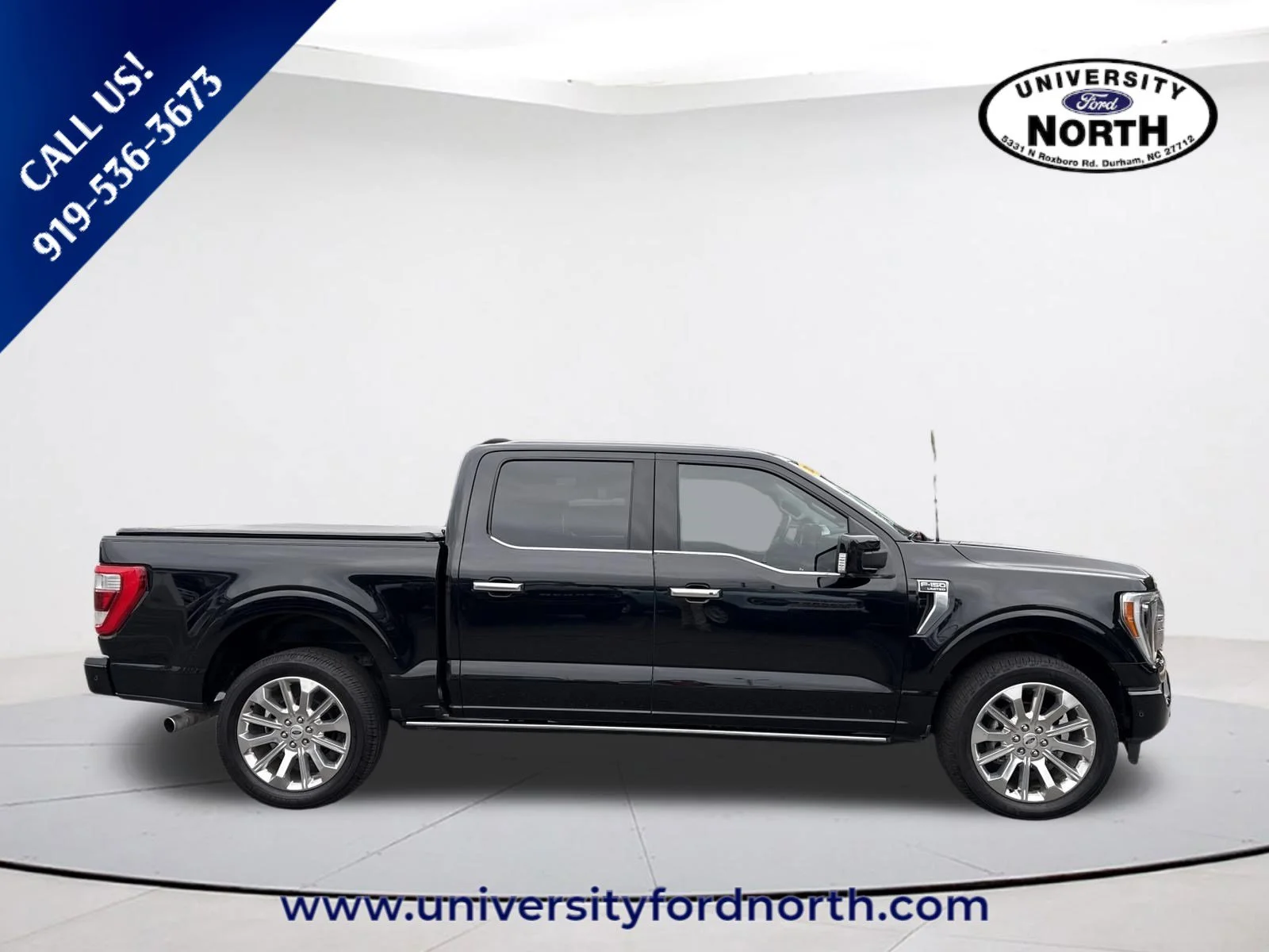 Used 2023 Agate Black Metallic Ford Limited image 8