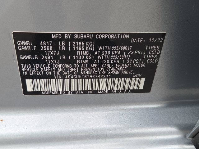 Used 2024 Ice Silver Metallic Subaru Wilderness image 7