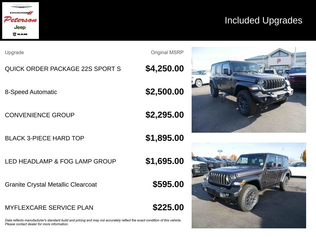 New 2026 Granite Crystal Metallic Clearcoat Jeep Sport S image 13