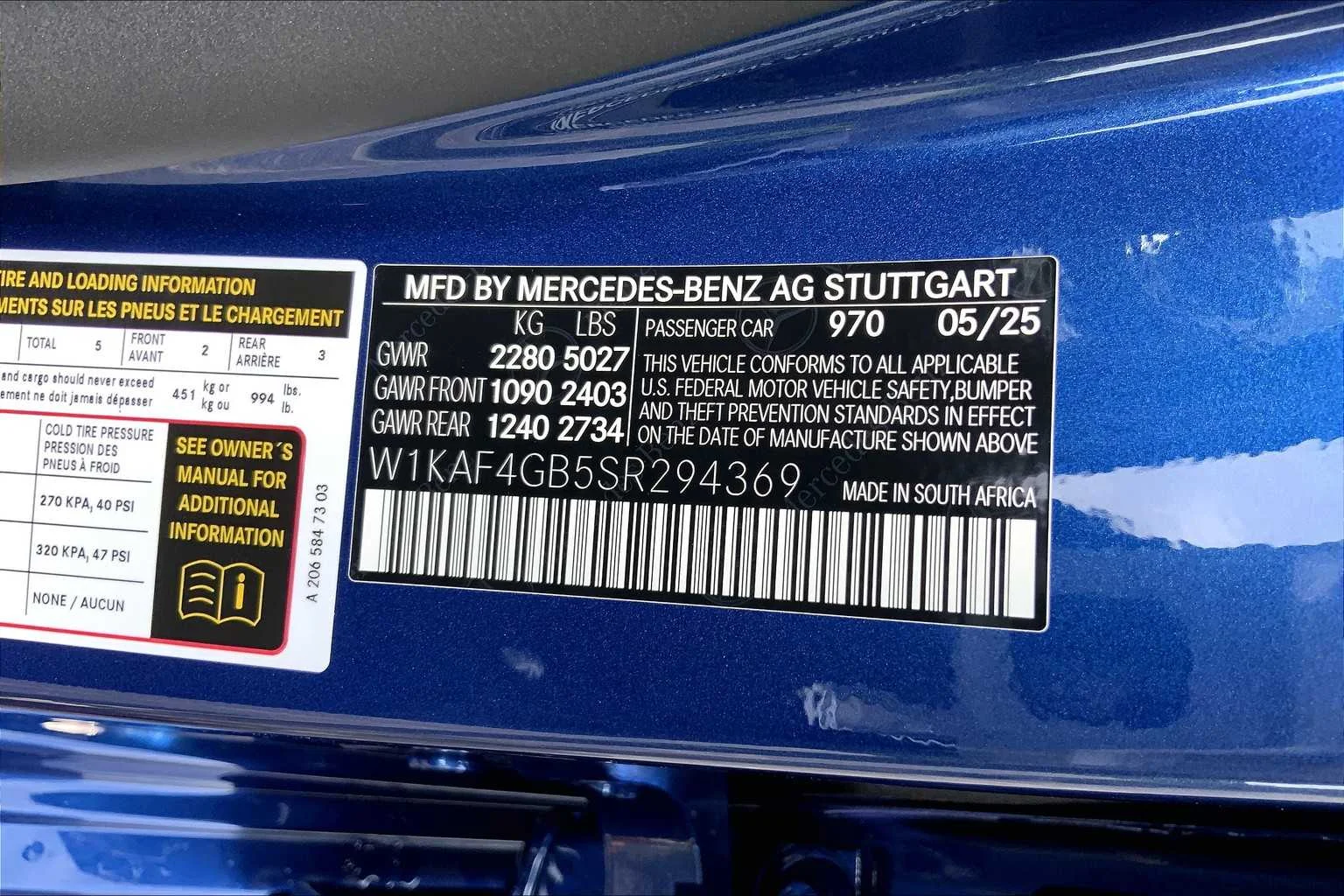 New 2025 Starling Blue Metallic Mercedes-Benz C 300 image 15