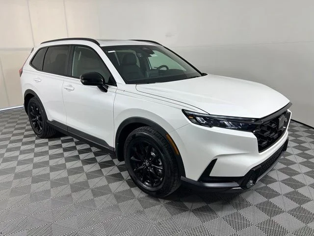 New 2026 Platinum White Pearl Honda 2WD Sport-L Hybrid image 1