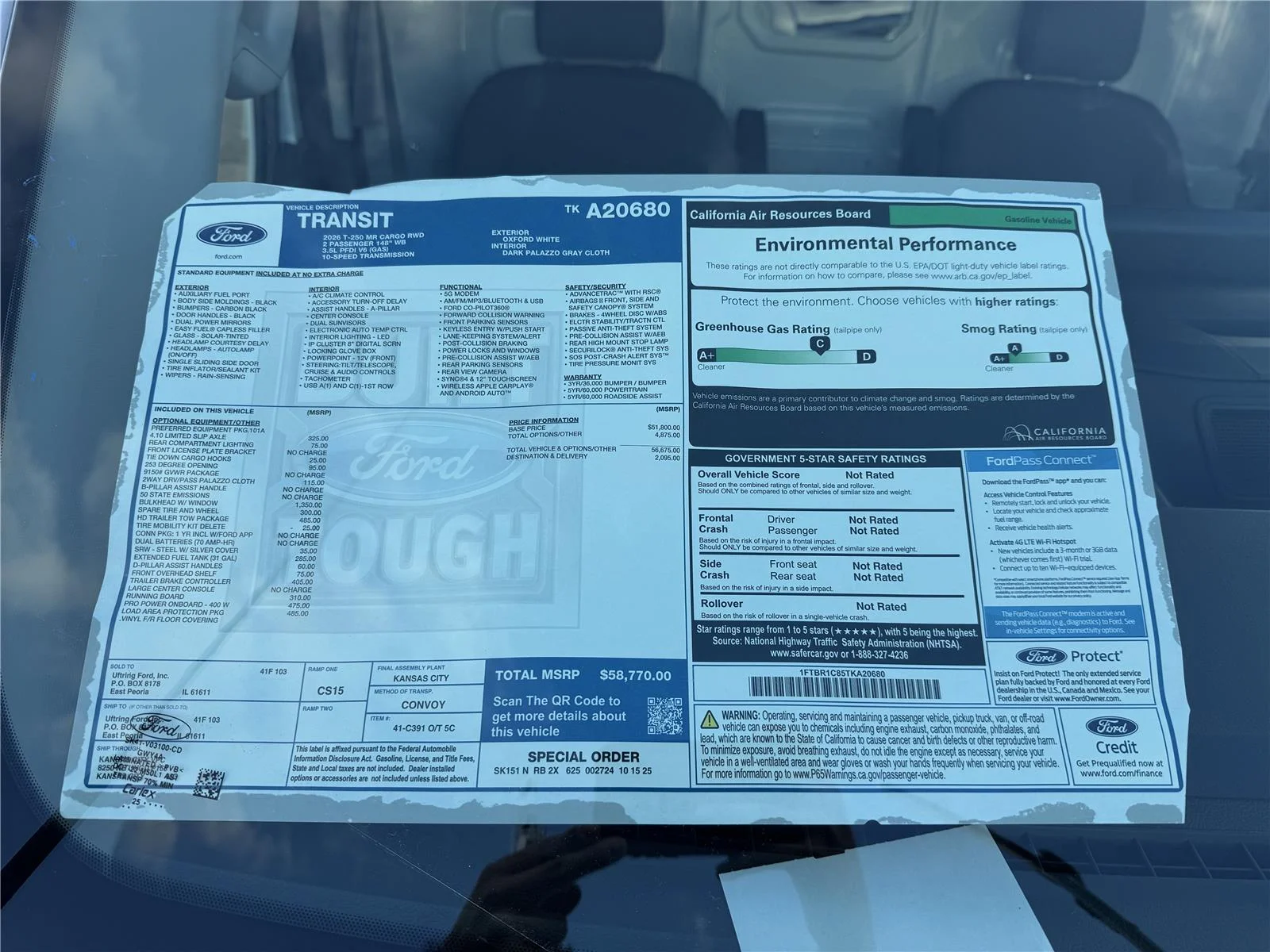 New 2026 Oxford White Ford Base image 14