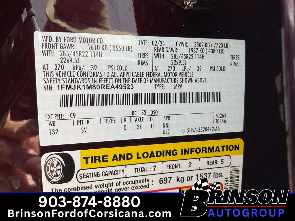 Used 2024 Jewel Red Metallic Ford Platinum image 39