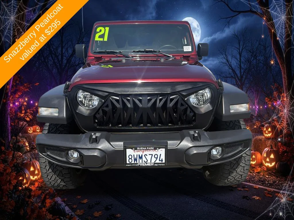 Used 2021 Red Jeep Unlimited Willys image 9