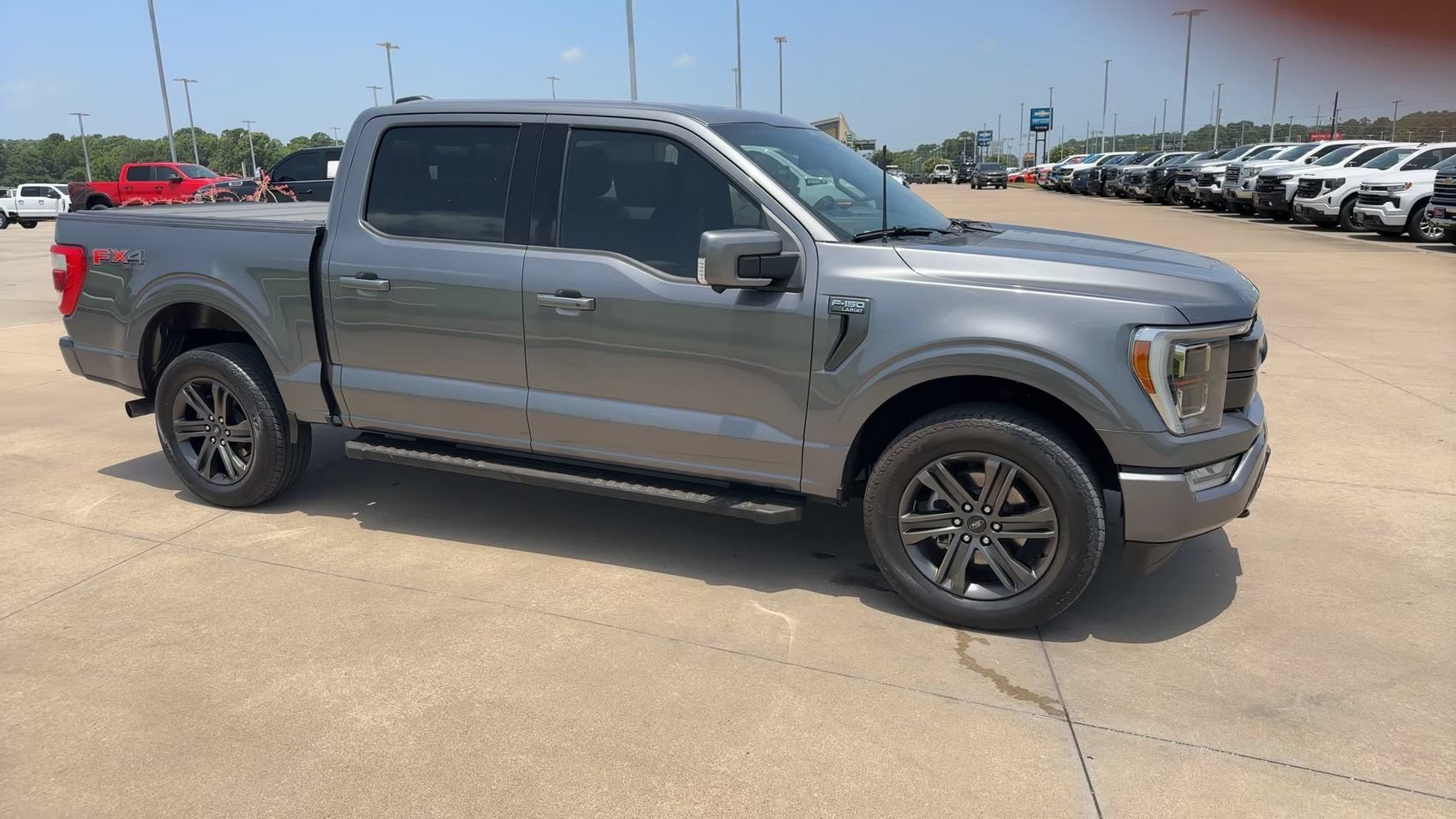 Used 2021 Gray Metallic Ford LARIAT image 2