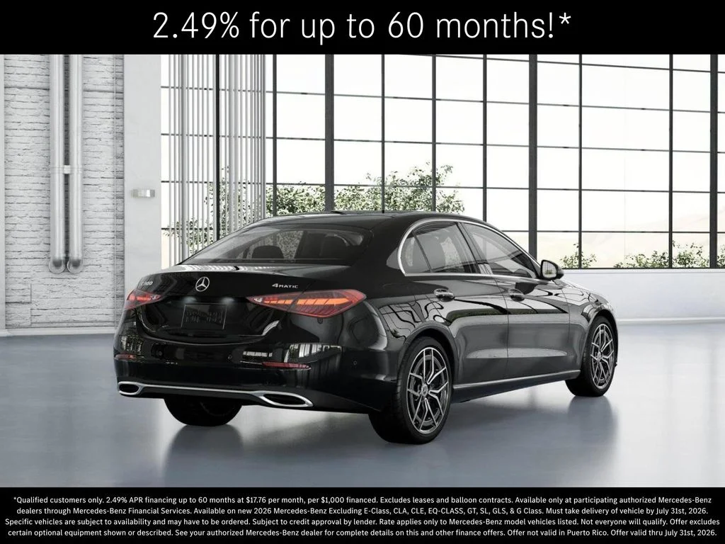 New 2026 Black Mercedes-Benz C 300 image 22