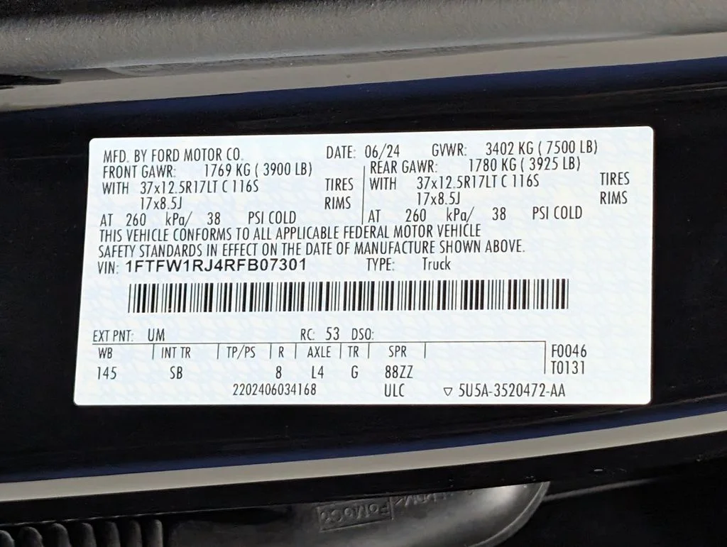Certified Used 2024 Agate Black Metallic Ford Raptor image 32