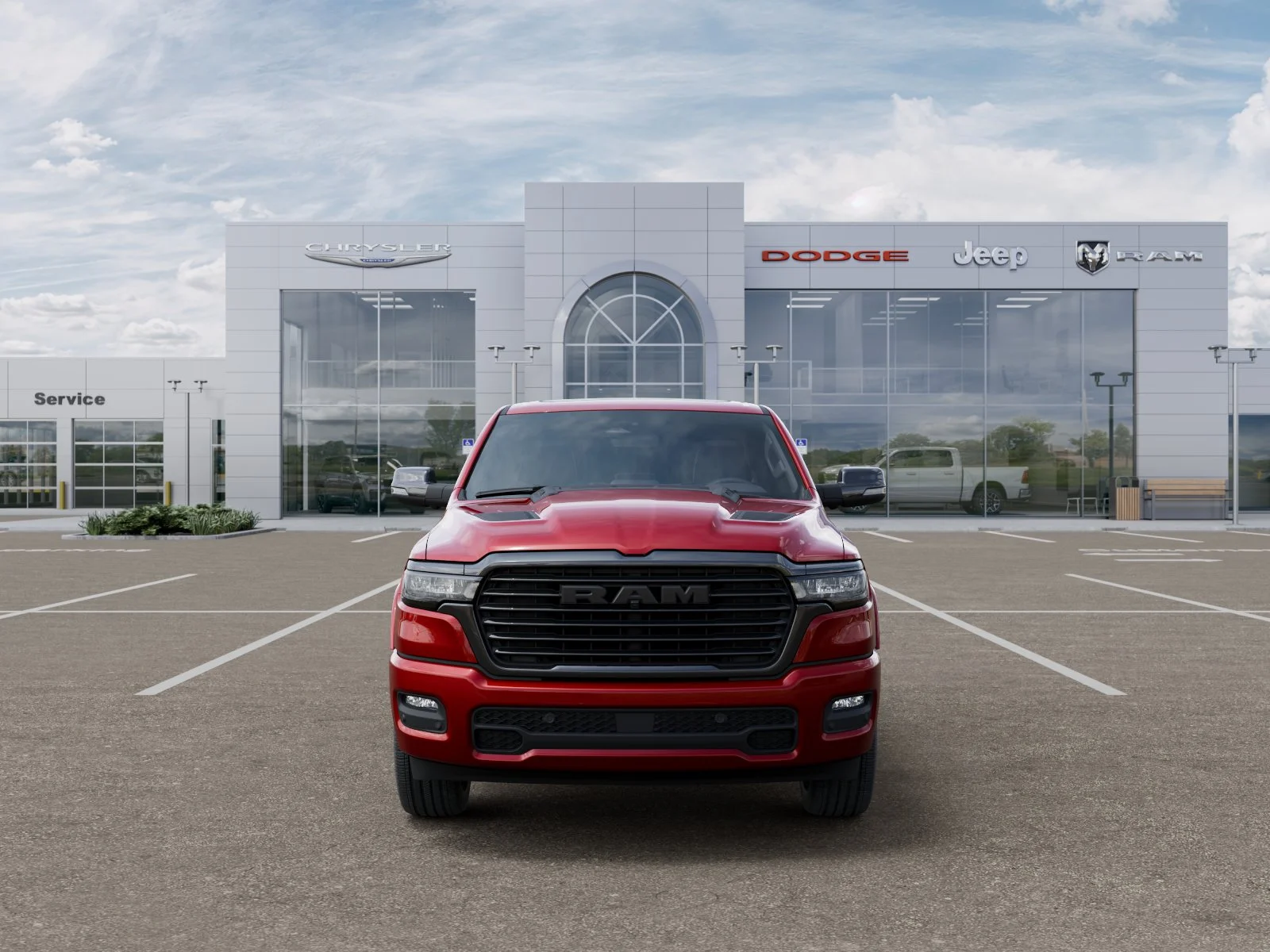 New 2026 Molten Red Pearl-Coat Exterior Paint RAM Laramie image 6