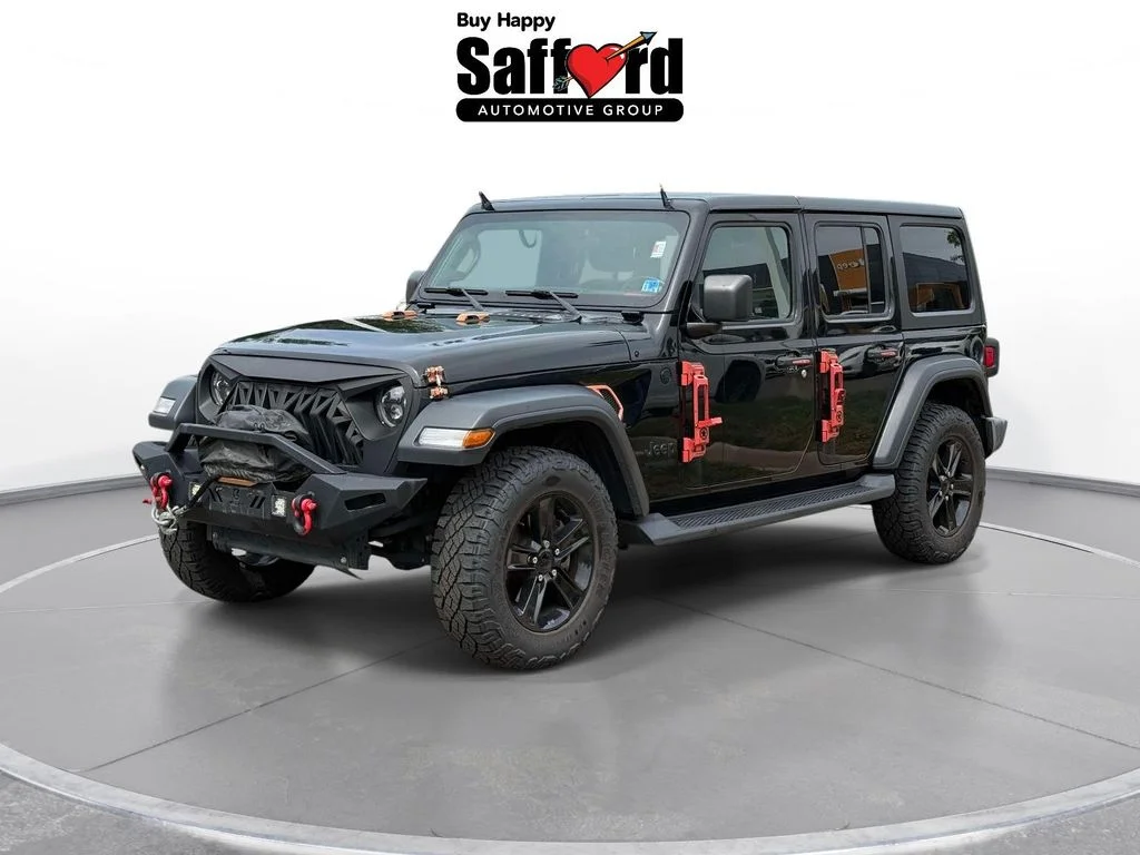 Used 2021 Black Jeep Unlimited Sport Altitude image 1