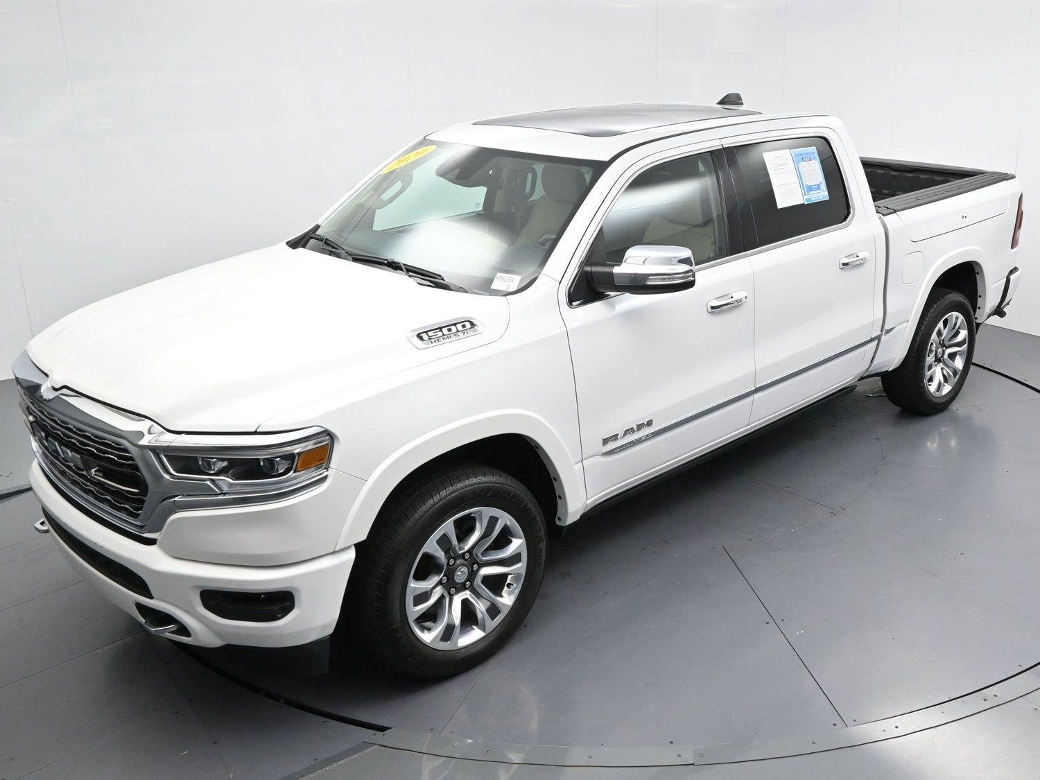 Used 2020 Ivory White Tri-Coat Pearlcoat Ram Limited image 49