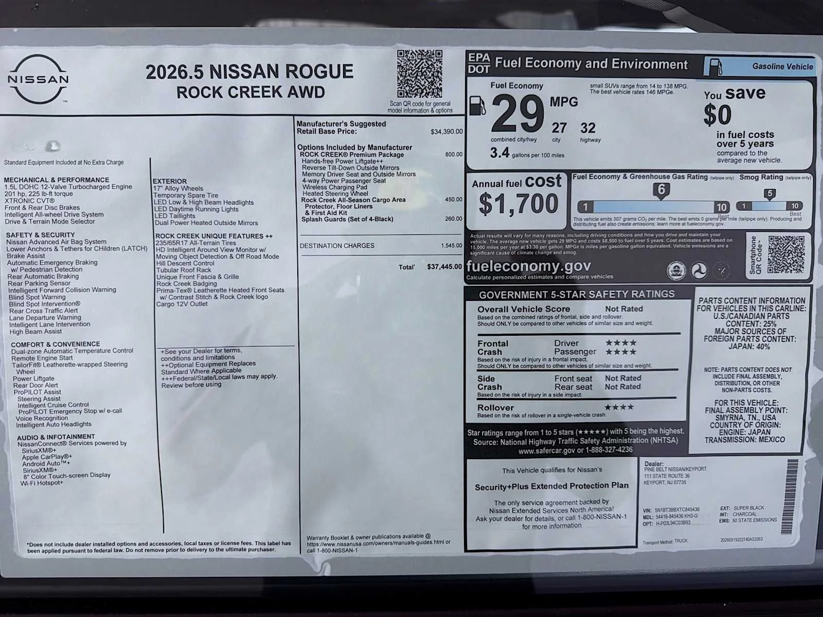 New 2026 Super Black Nissan Rock Creek image 6