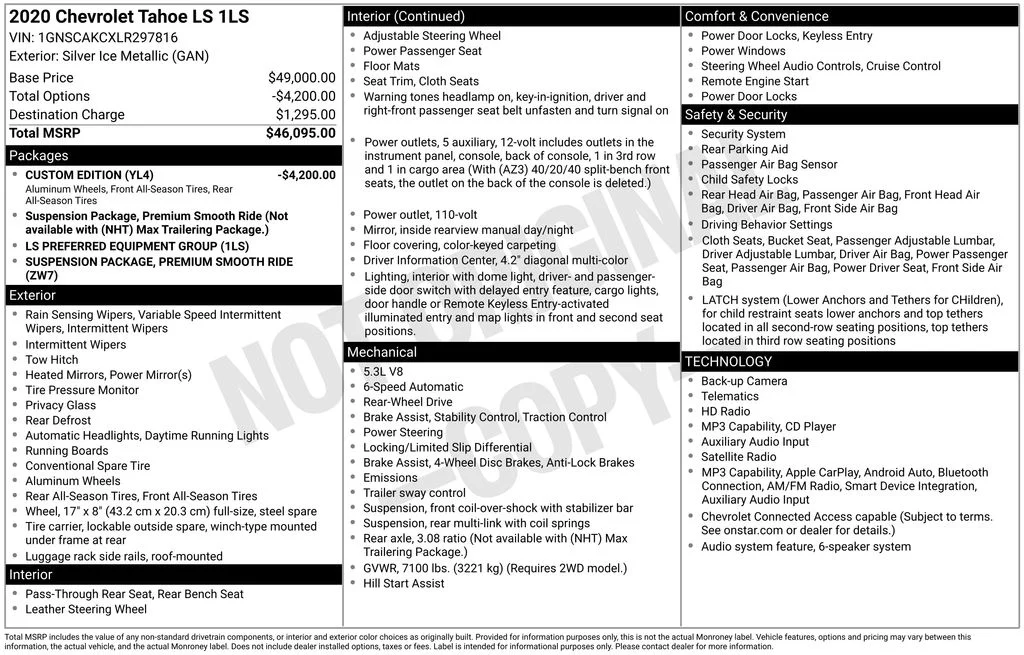 Certified Used 2020 Silver Chevrolet LS image 5