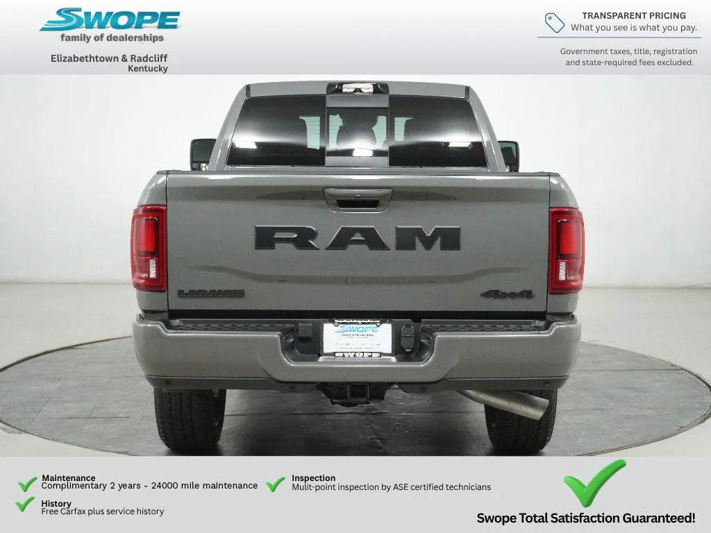 New 2026 Ceramic Gray Clear-Coat Exterior Paint RAM Laramie image 4