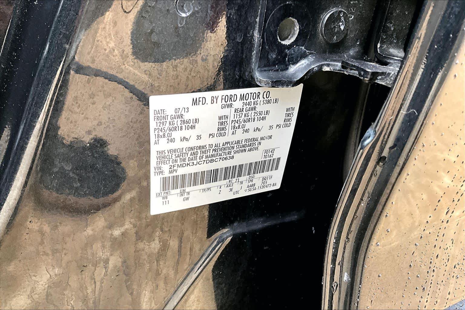 Used 2013 Tuxedo Black Metallic Ford SEL image 33