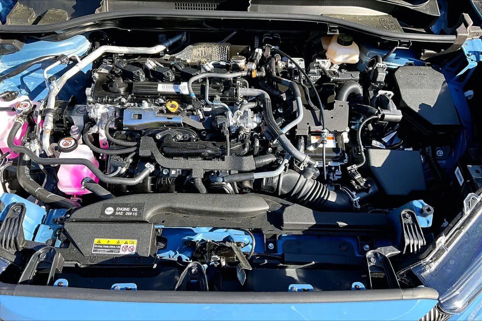 New 2026 Cavalry Blue/Jet Black Toyota Hybrid SE image 17