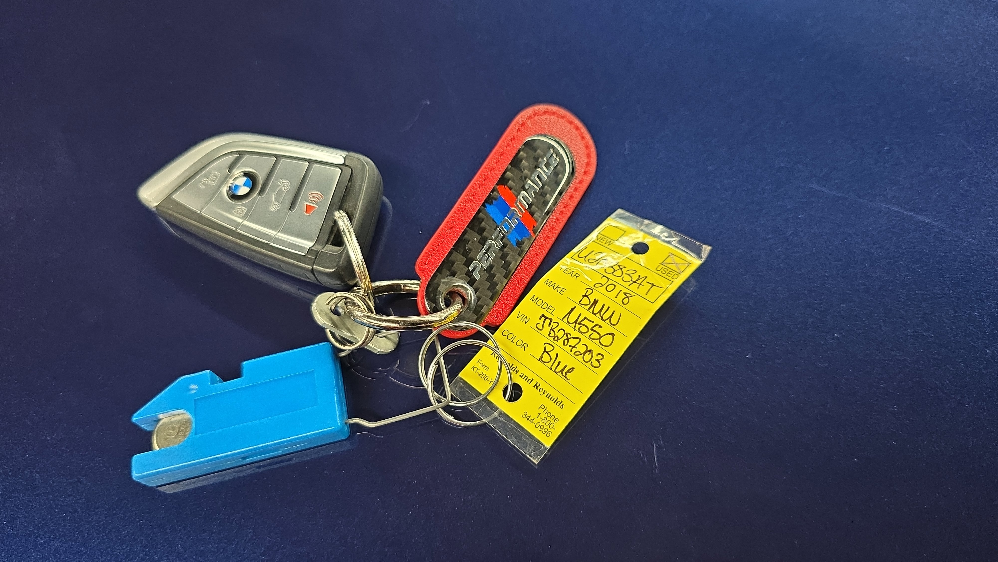 Used 2018 Blue BMW M550i xDrive image 26