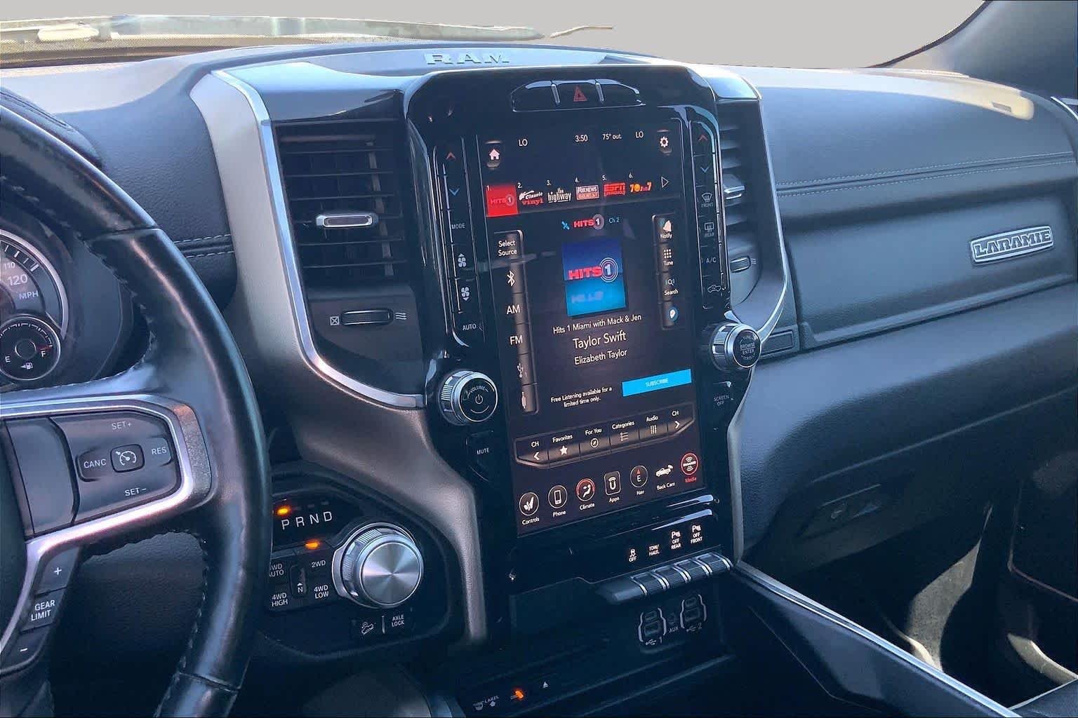 Used 2019 Diamond Black Crystal Pearlcoat Ram Laramie image 7