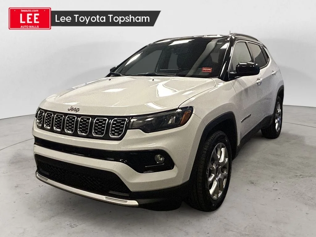 Used 2025 Bright White Jeep Limited image 1